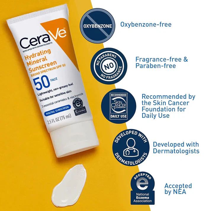 Cera Ve 4 in 1 Skincare Kit Night Cream, Sunblock, Cleanser&amp; Serum For Radiant Skin