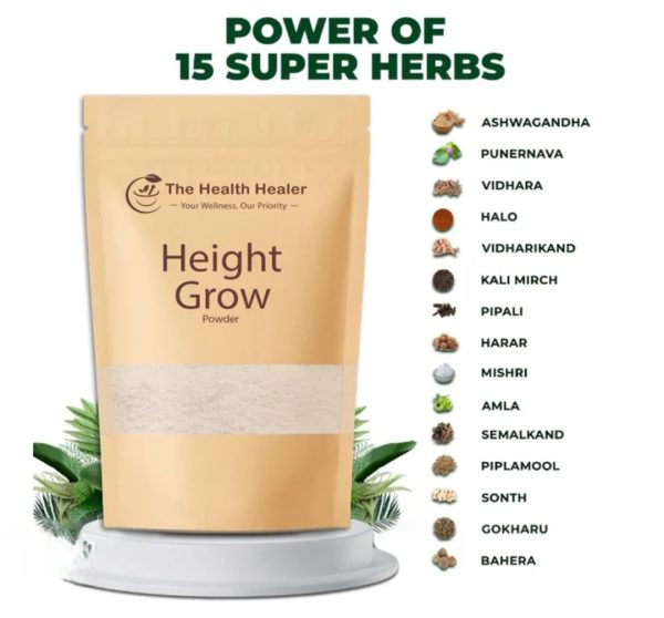 The Health Healer Height Grow Powder - 100 % Natural Height Increase Supplement (100g)